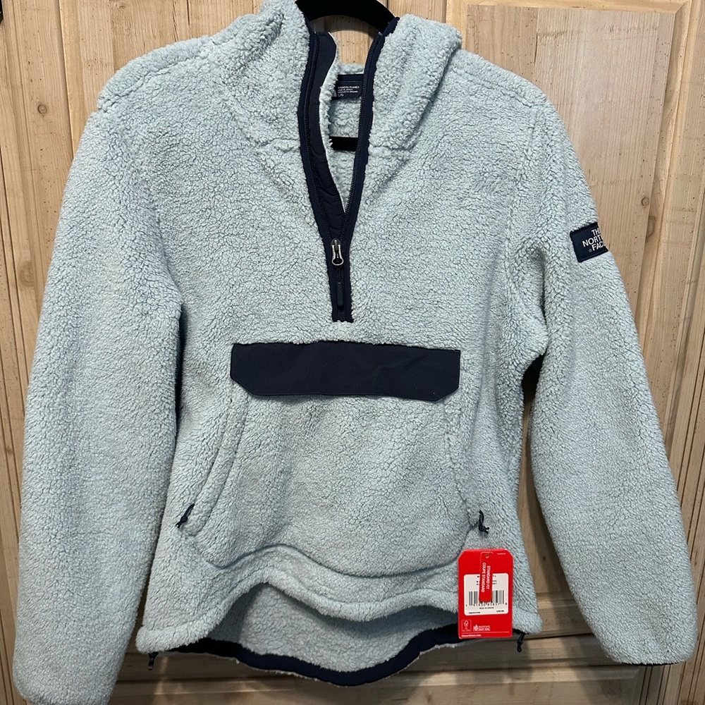 The North Face Blue Fleece Jacket Sporty Casual